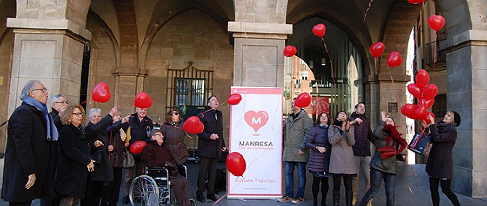 Imatge d'arxiu de presentació de la campanya «Manresa, Cor de Catalunya»