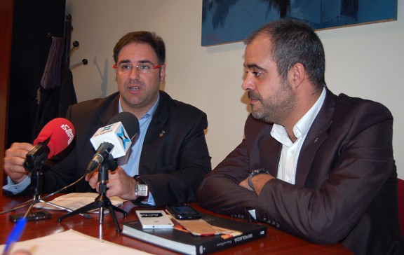 Sergi Roca i Miquel Buch a la reunió de l'ACM amb alcaldes del Berguedà