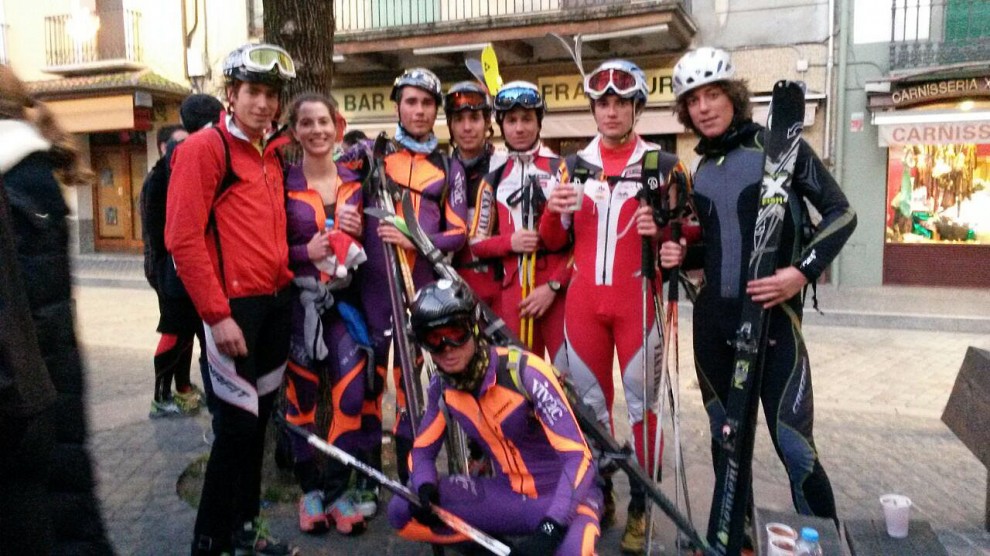 Els esquiadors de muntanya a la Sant Silvestre Camprodonina