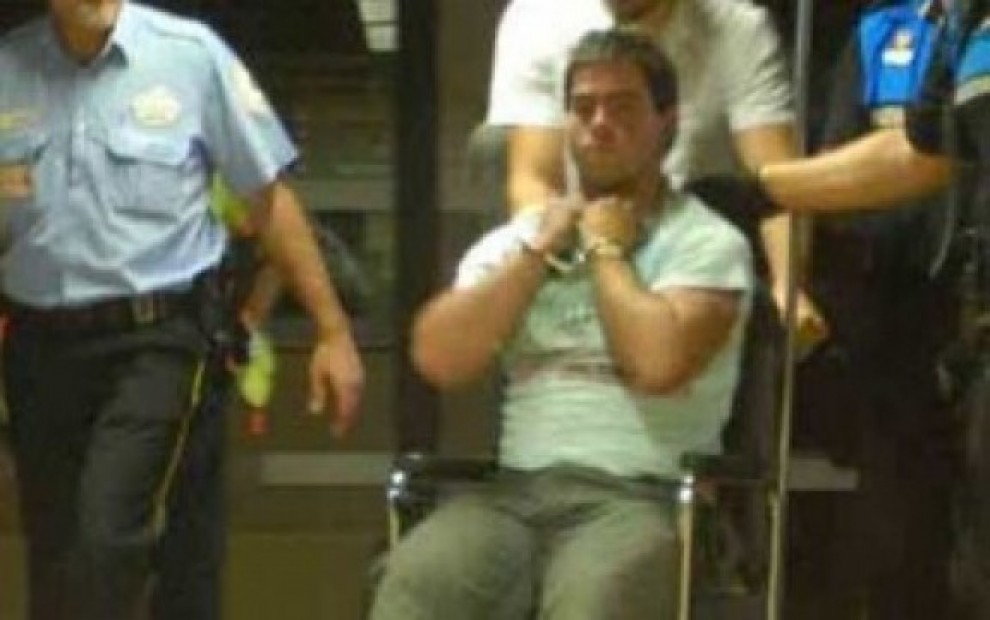 Alejandro Ruiz, després de ser detingut