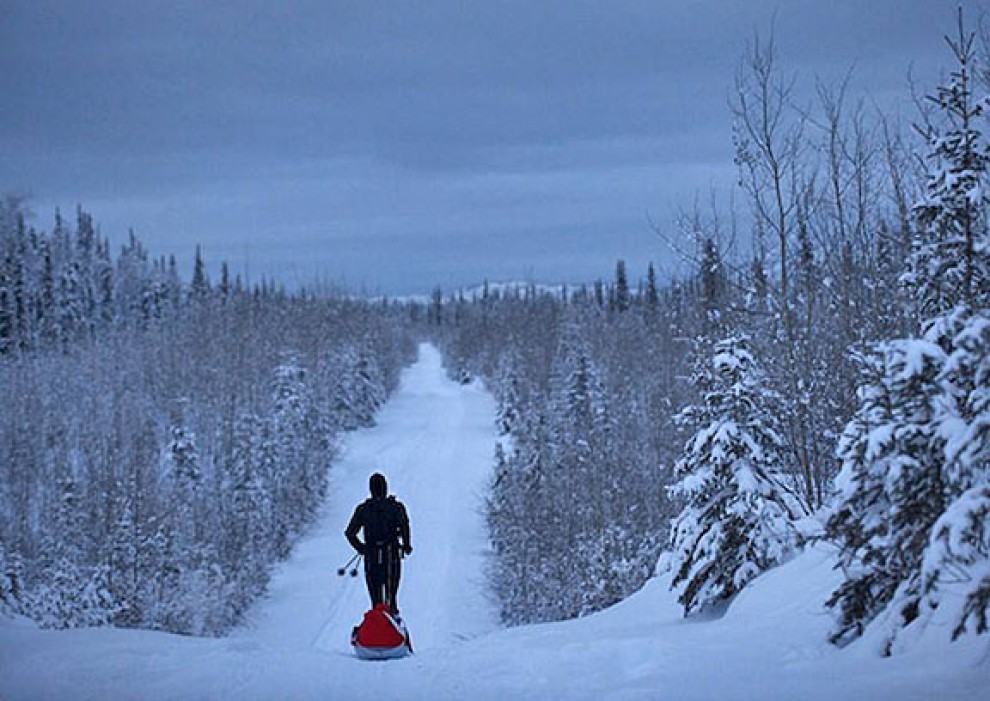 Recta final de Joel Jaile a la Yukon Artic.