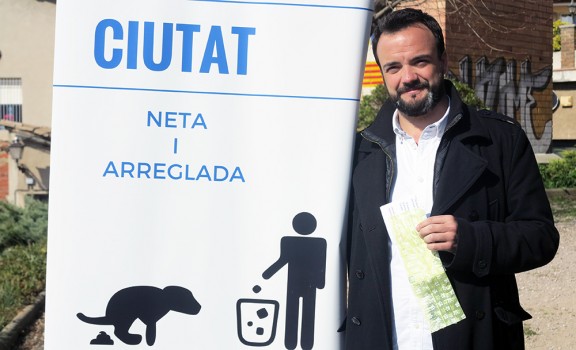 Joan Antoni López Noguera presentant la campanya