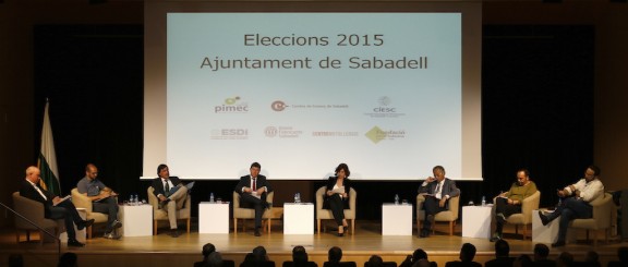 Els candidats a l'alcaldia de Sabadell, en ple debat