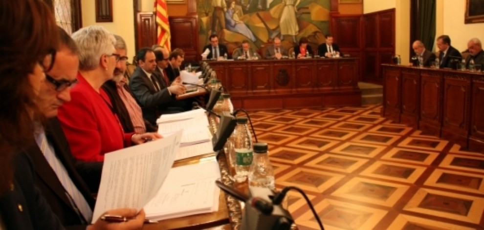 Imatge d'un ple de la Diputació de Lleida