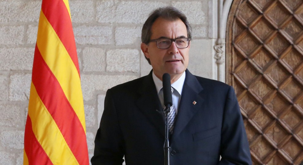 Artur Mas, aquesta tarda al Palau de la Generalitat