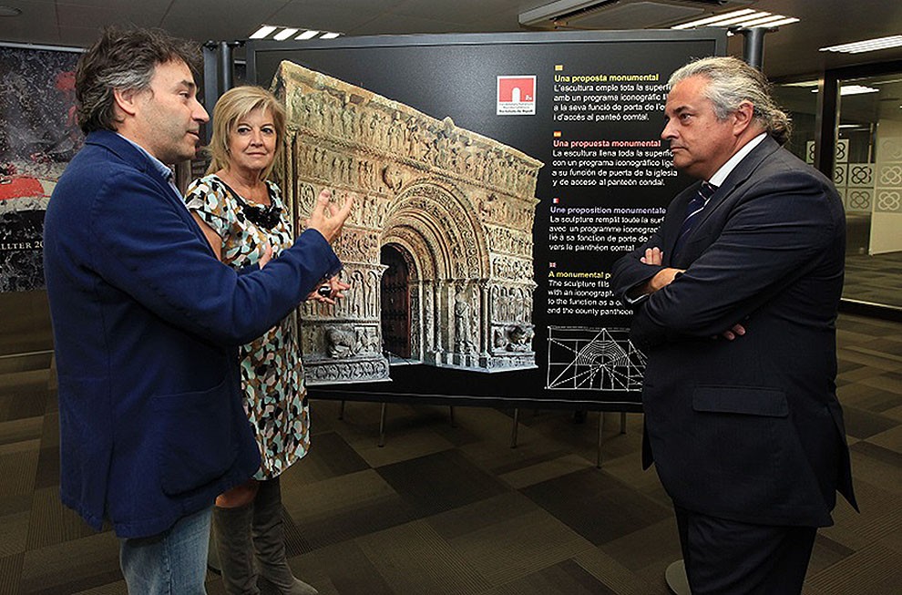 Jordi Munell amb Enric Ticó, president de Ferrocarrils
