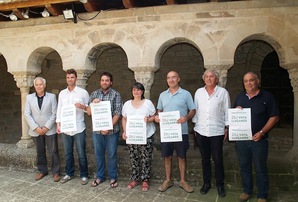 Presentació de la campanya del procés participatiu del 26-J al Lluçanès, al monestir de Lluçà
