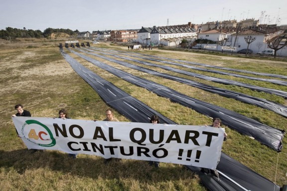 Protesta contra el Quart Cinturó, l'any 2007