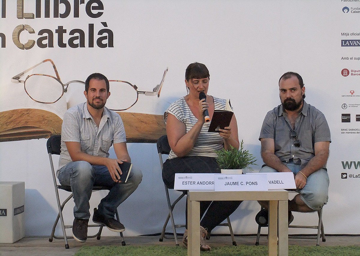 Tres veus  han recordat l'immens llegat de Garriga en el marc de la Setmana del Llibre en Català