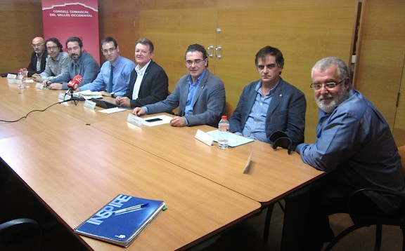 Els presidents dels consells comarcals reunits.