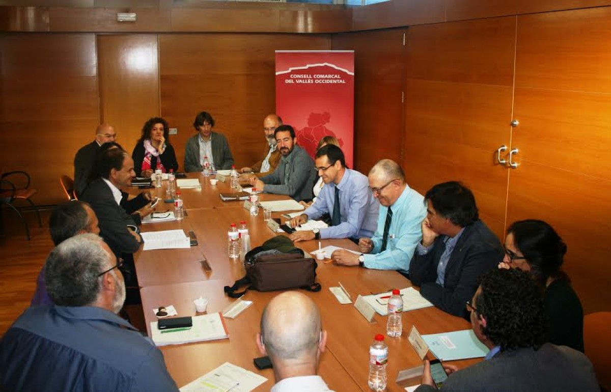 Imatge de la trobada de presidents dels consells de la demarcació de Barcelona
