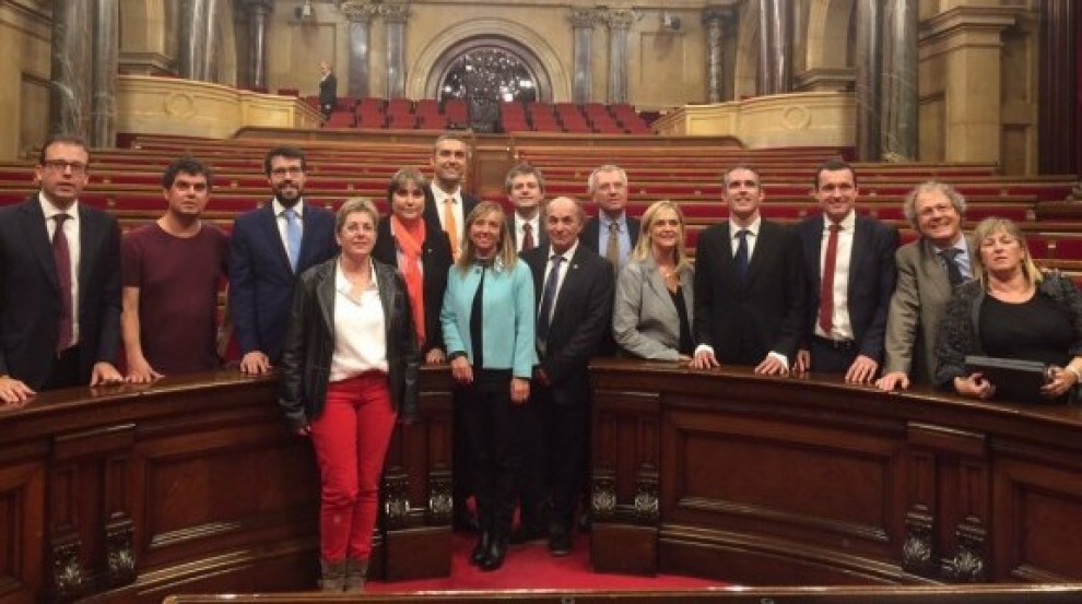 Fotografia dels 15 diputats lleidatans