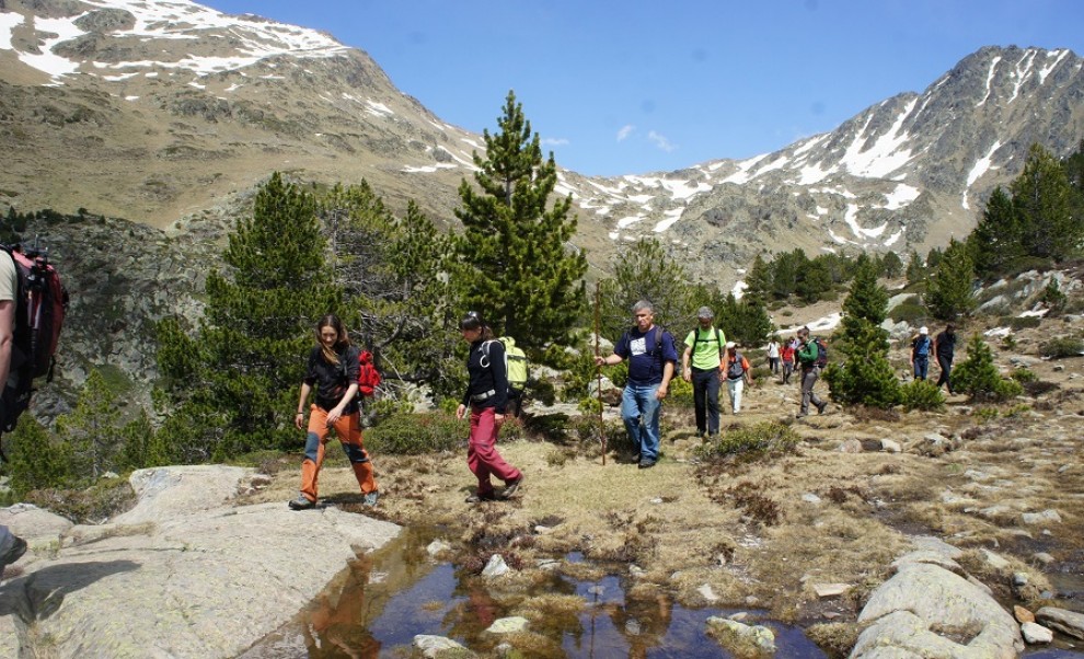 Un grup de senderistes al Pallars Sobirà