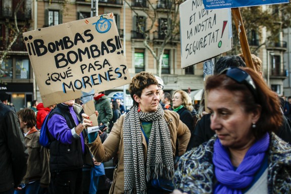 Torna el «no a la guerra» a Barcelona