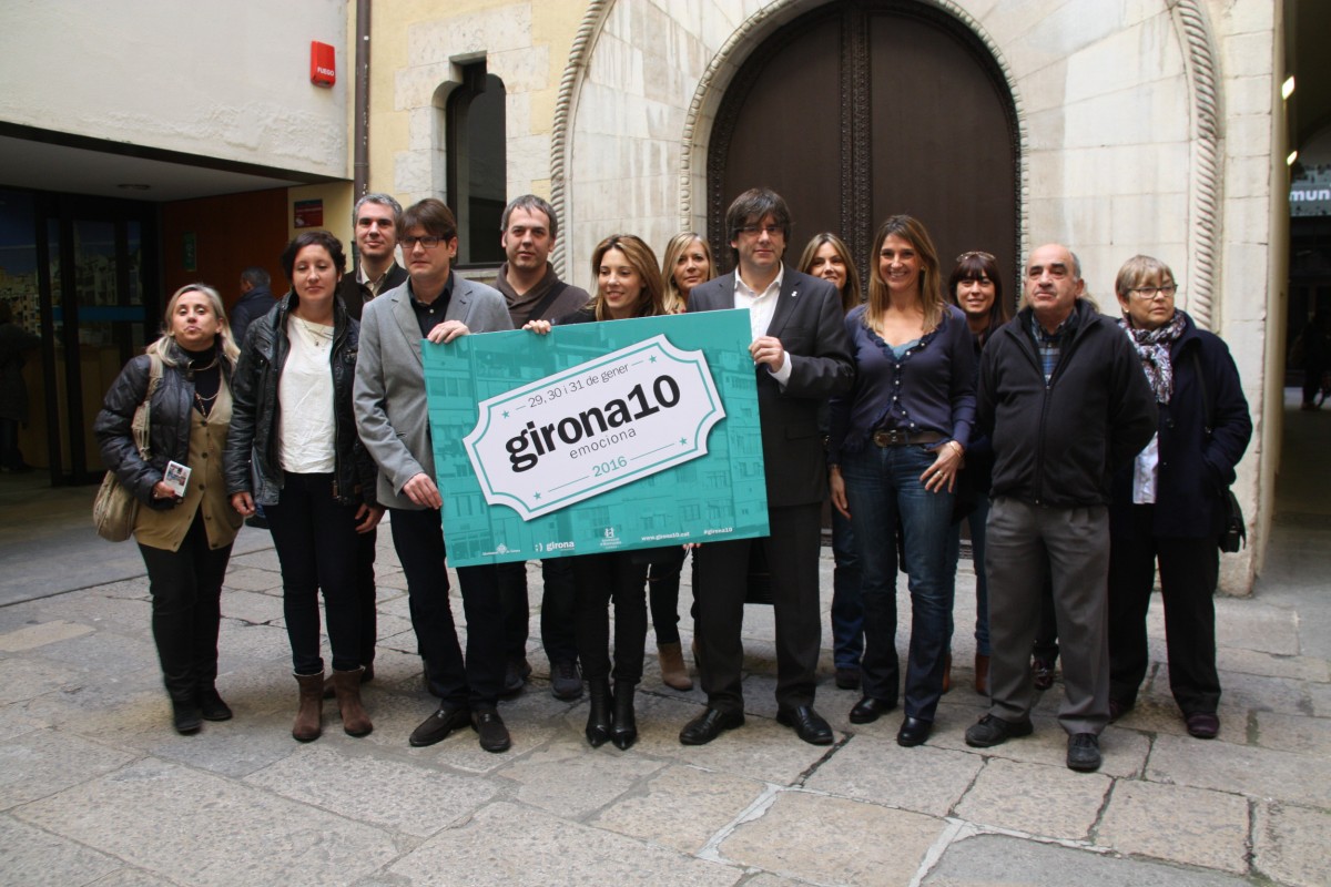 Representants dels allotjaments, restaurants i comerços del Girona10, presentat aquest divendres