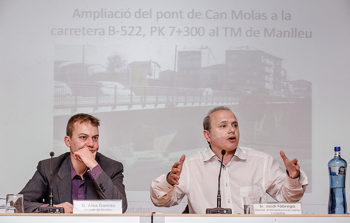 Àlex Garrido i Jordi Fàbrega, a la presentació del projecte