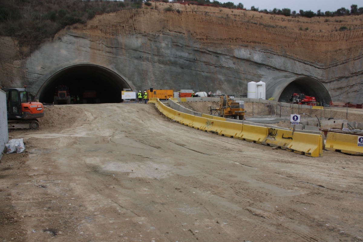 Imatge d'arxiu dels túnels de connexió amb el Baix Llobregat, a Viladecavalls 