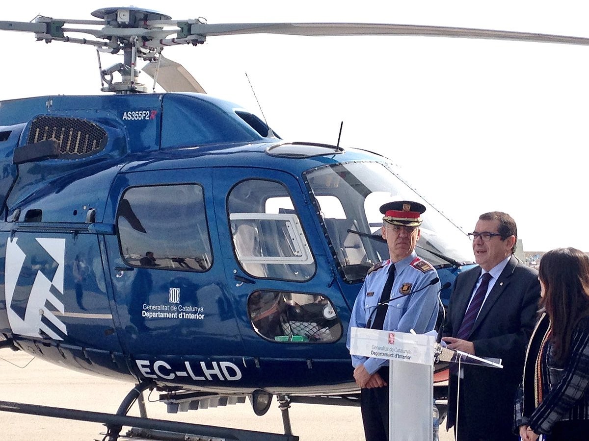 El nou helicòpter del SCT que vigilarà les infraccions des del cel