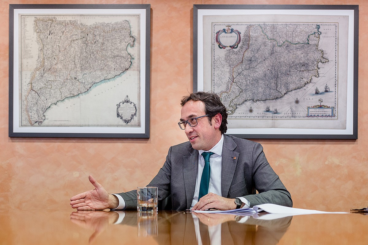 Josep Rull, a l'entrevista concedida als diaris territorials de Nació Digital