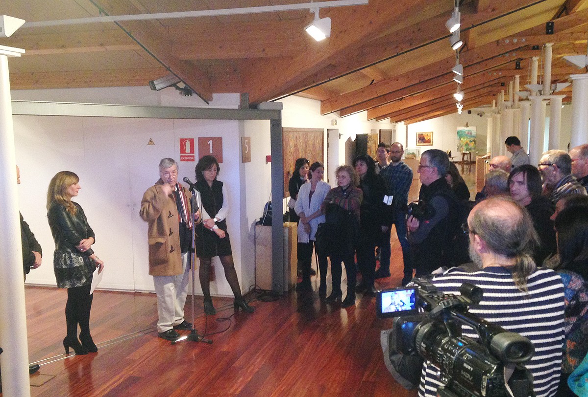 Inauguració de l'exposició de Fidel Bofill, al Museu de l'Art de la Pell