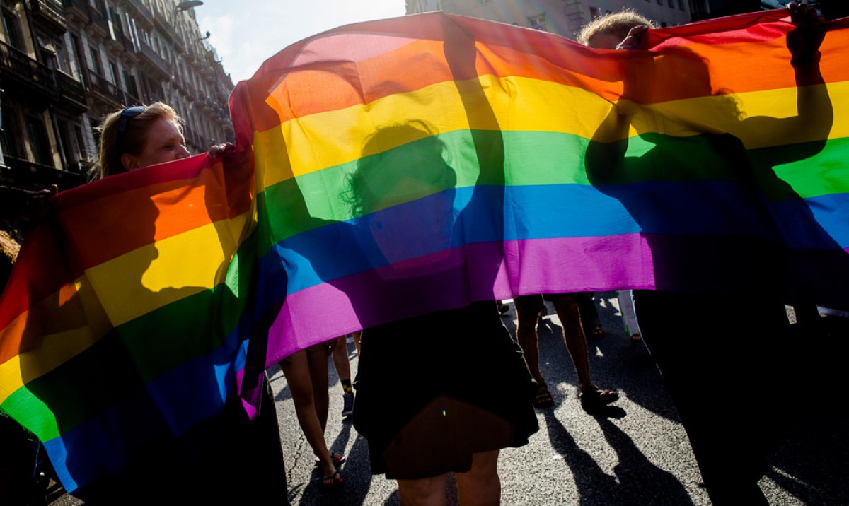 Imatge d'una manifestació del dia de l'Orgull LGTBI