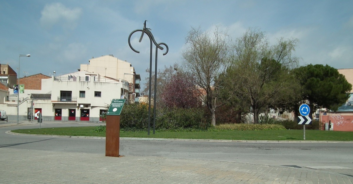 Imatge virtual del monument a la bicicleta