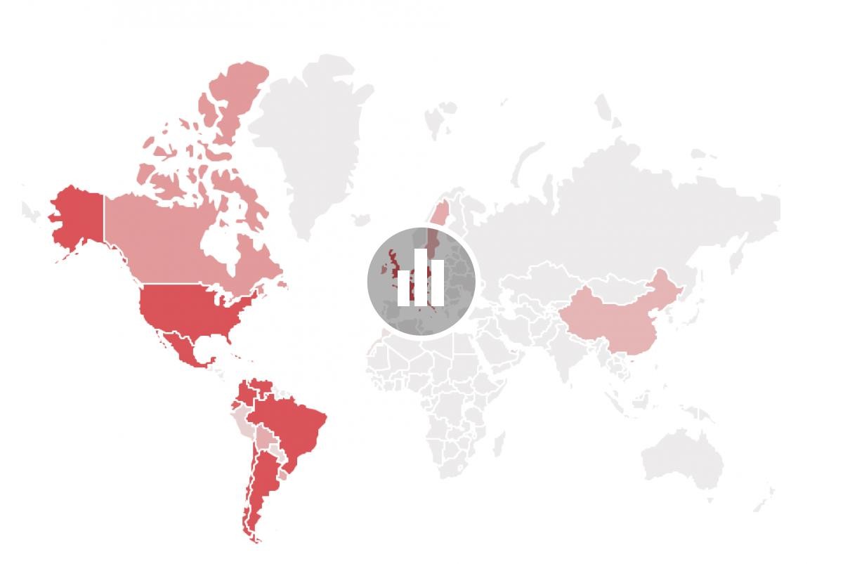 Distribució dels garrotxins arreu del món