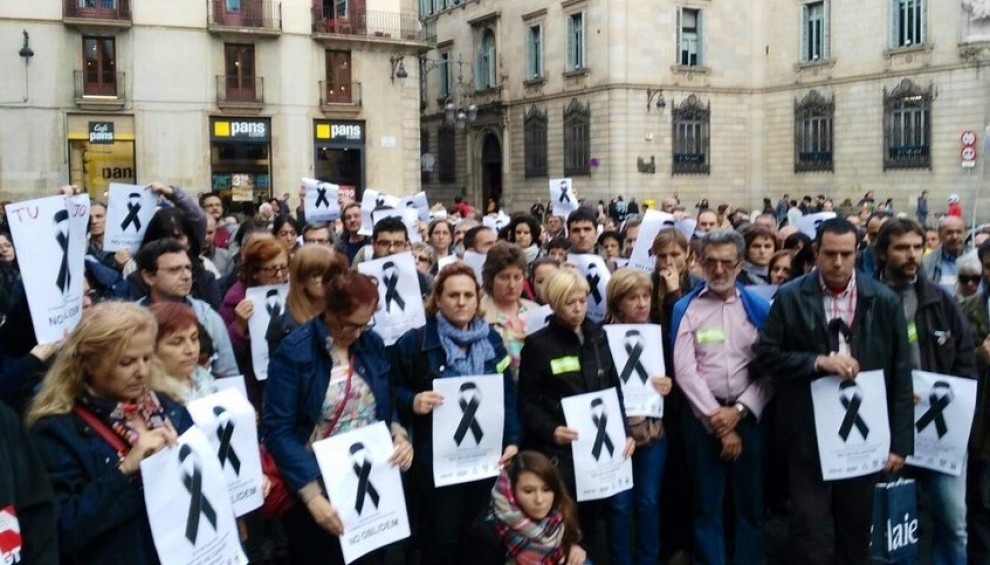 Desenes de persones han recordat Abel Martínez a Barcelona