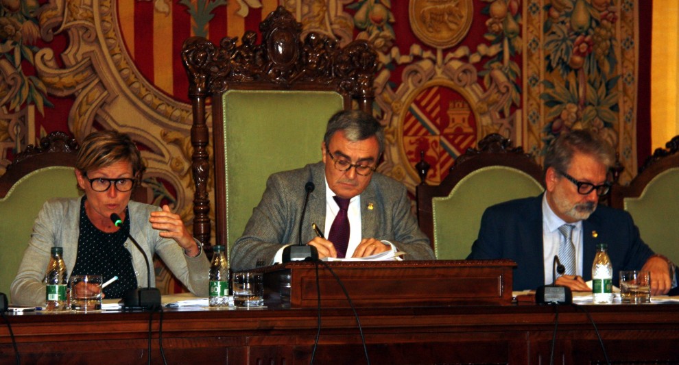Àngel Ros, amb Montse Mínguez i Fèlix Larrosa
