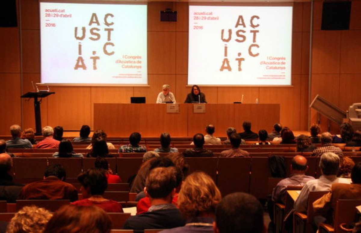 Presentació de l'informe al Congrés d'Acústica de Catalunya
