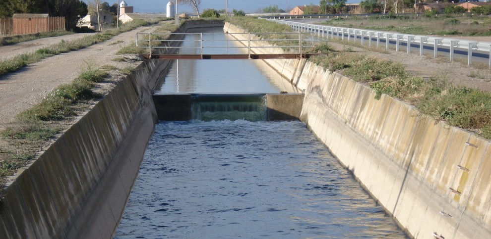 Imatge del Canal d'Urgell a Arbeca