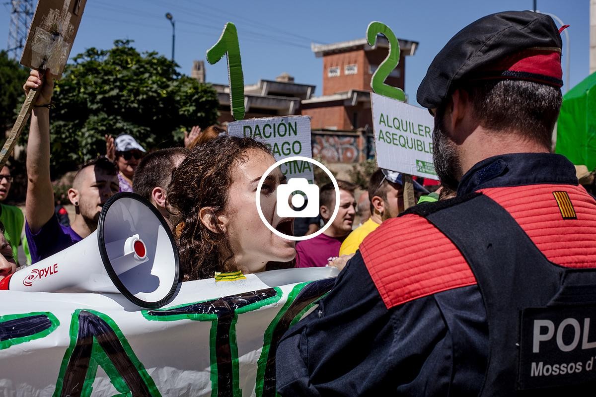 Protesta contra Mariano Rajoy a Lleida