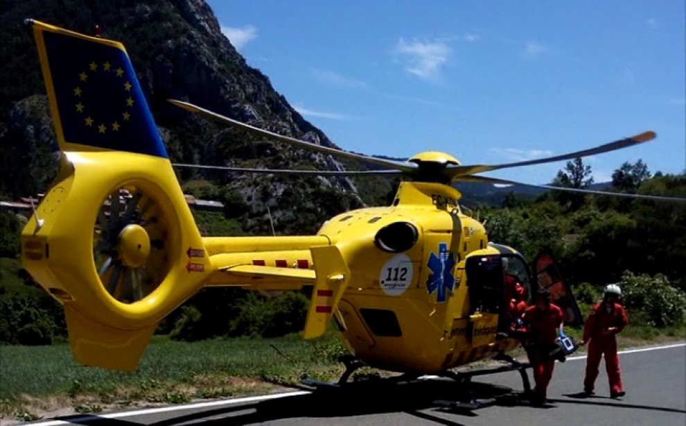 Imatge d’arxiu d’un rescat en helicòpter a Bóixols