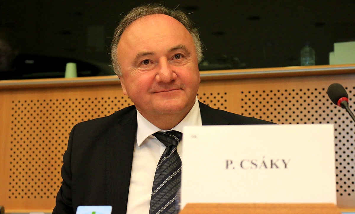  Pál Csáky, cap de la missió dels eurodiputats de la Comissió de Peticions que el passat febrer van visitar el Delta de l'Ebre. 