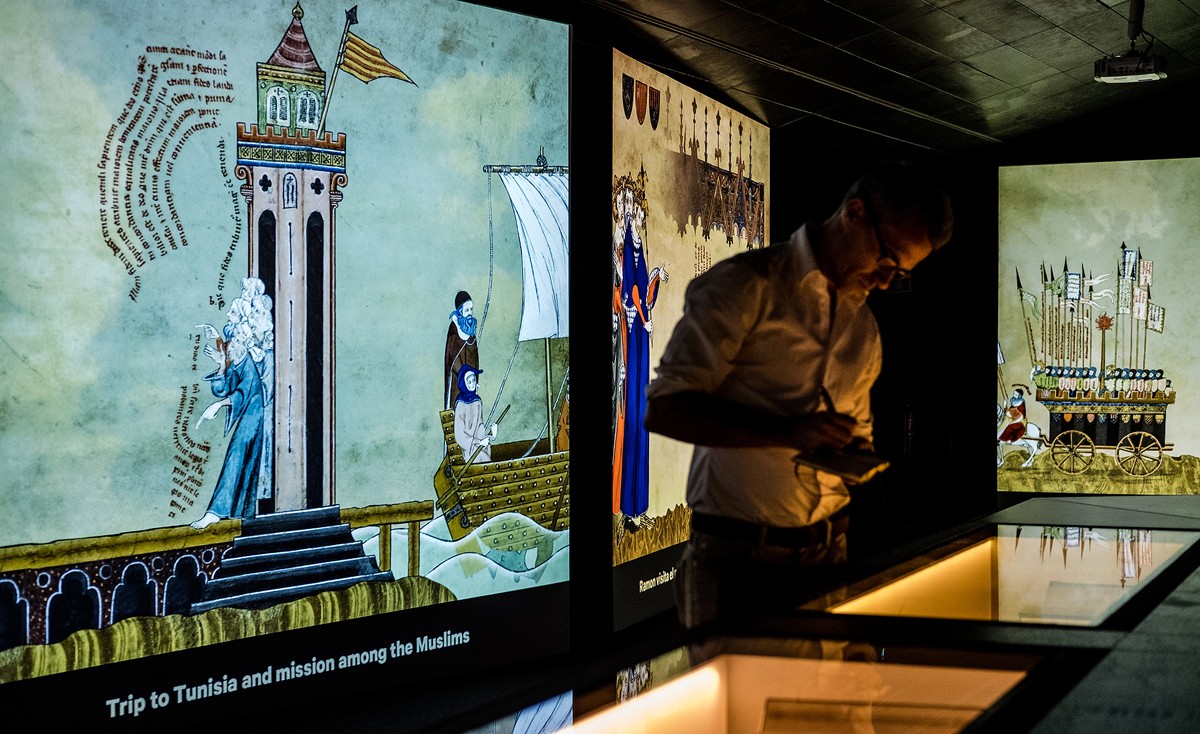 Visita a l'exposició de Ramon Llull