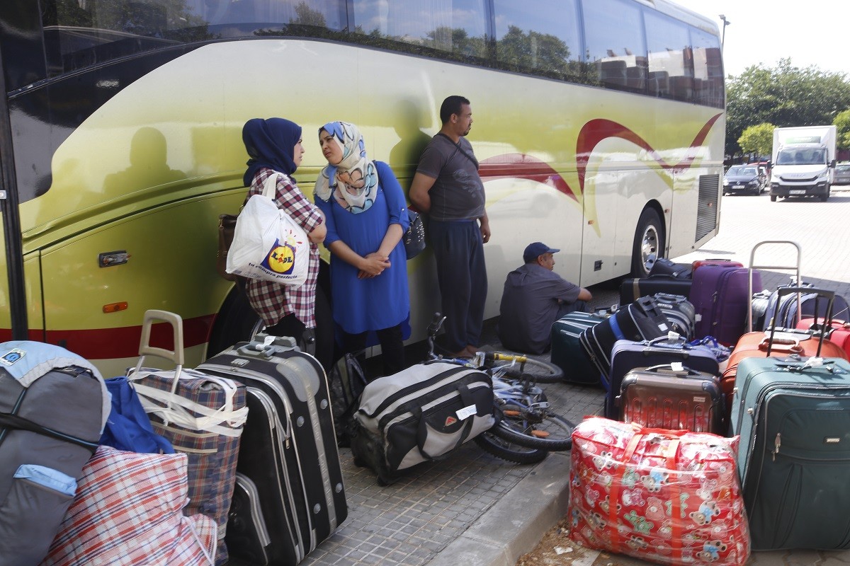 Els autocars cap al Marroc han sortit de l'estació d'autobusos de Terrassa.