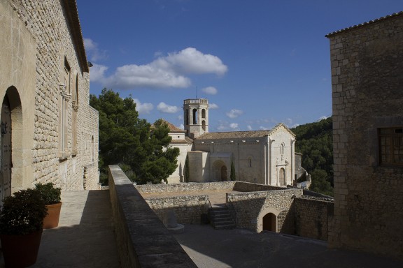 Imatge de l'església de Sant Martí de Sarroca, població on el detingut va actuar en quatre domicilis