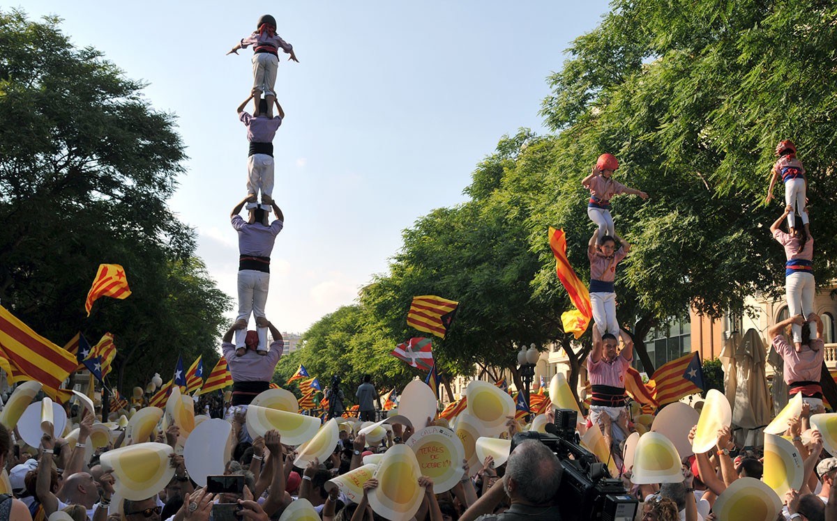 Imatge d'arxiu de la celebració de la Diada, a Tarragona. 