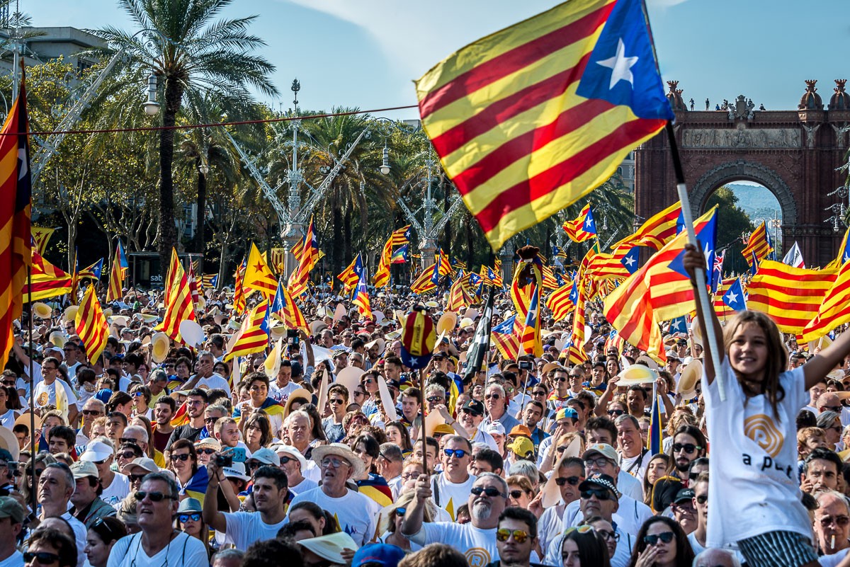 Una manifestació de la Diada a Barcelona