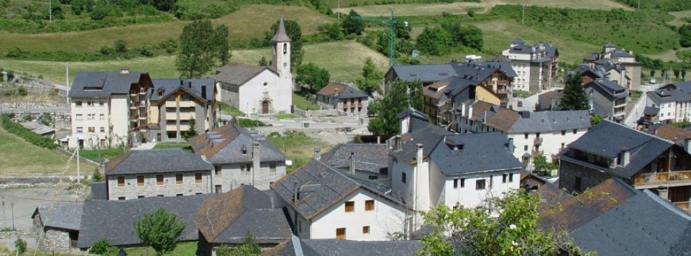 Vista general del poble d'Espot