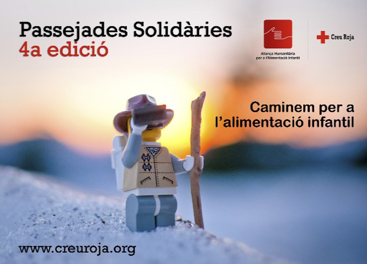 Cartell de la Cursa Soldària de la Creu Roja a Girona