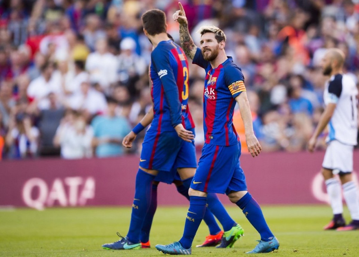 Messi celebrant el seu gol