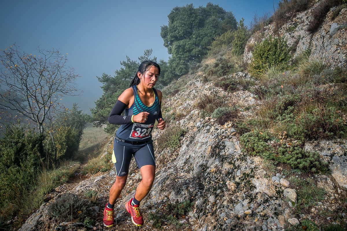 Elva Rojas, vencedora del Trail Els Tossals 2016