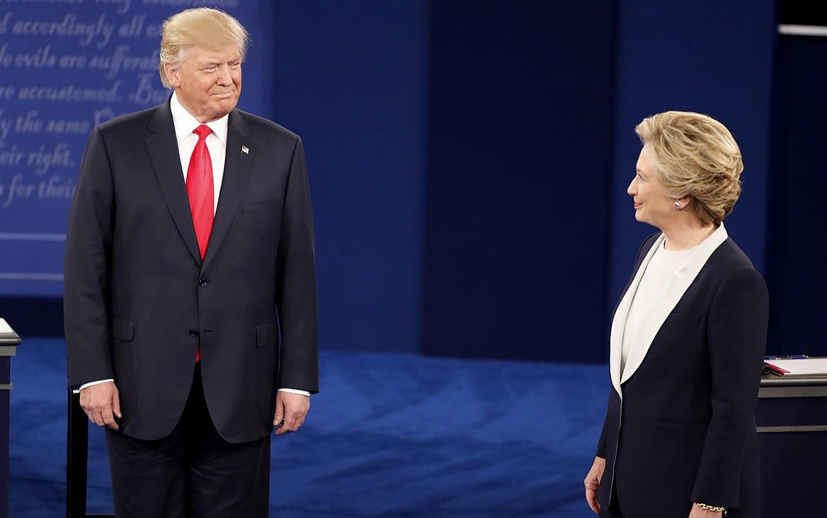 Donald Trump i Hillary Clinton, en un dels debats de la campanya 
