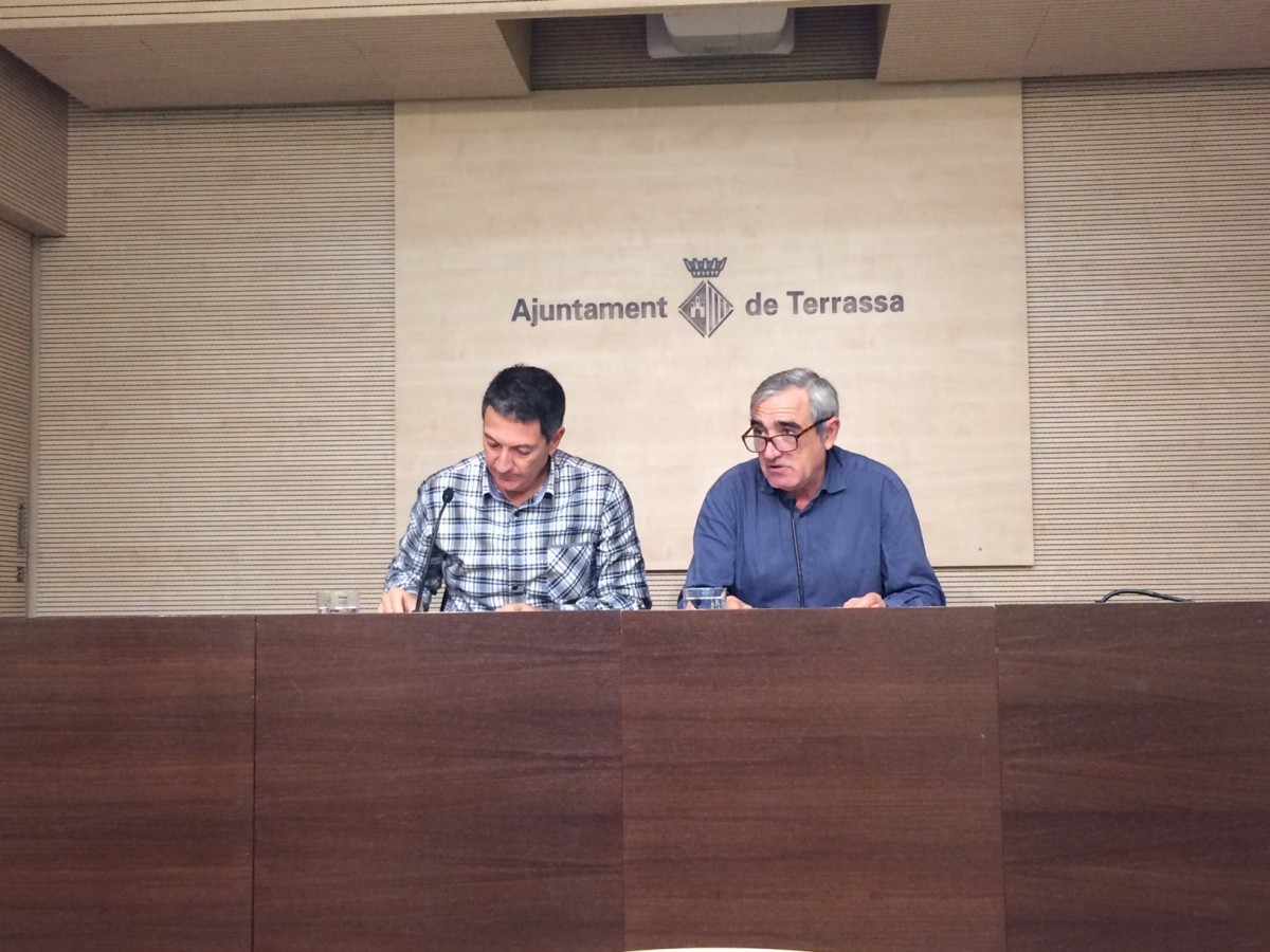 Miquel Sàmper i Alfredo Vega, a la roda de premsa