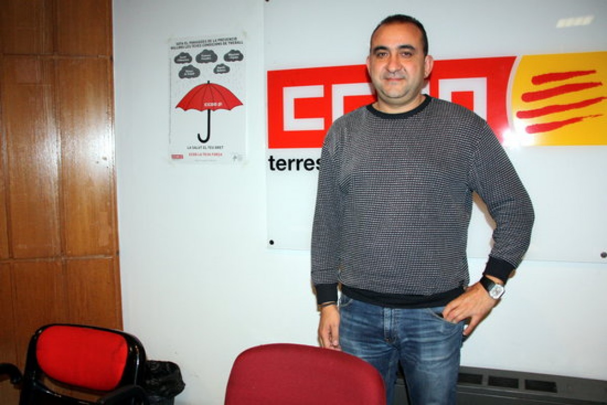 Javier Pacheco, candidat a secretari general de CCOO Catalunya.