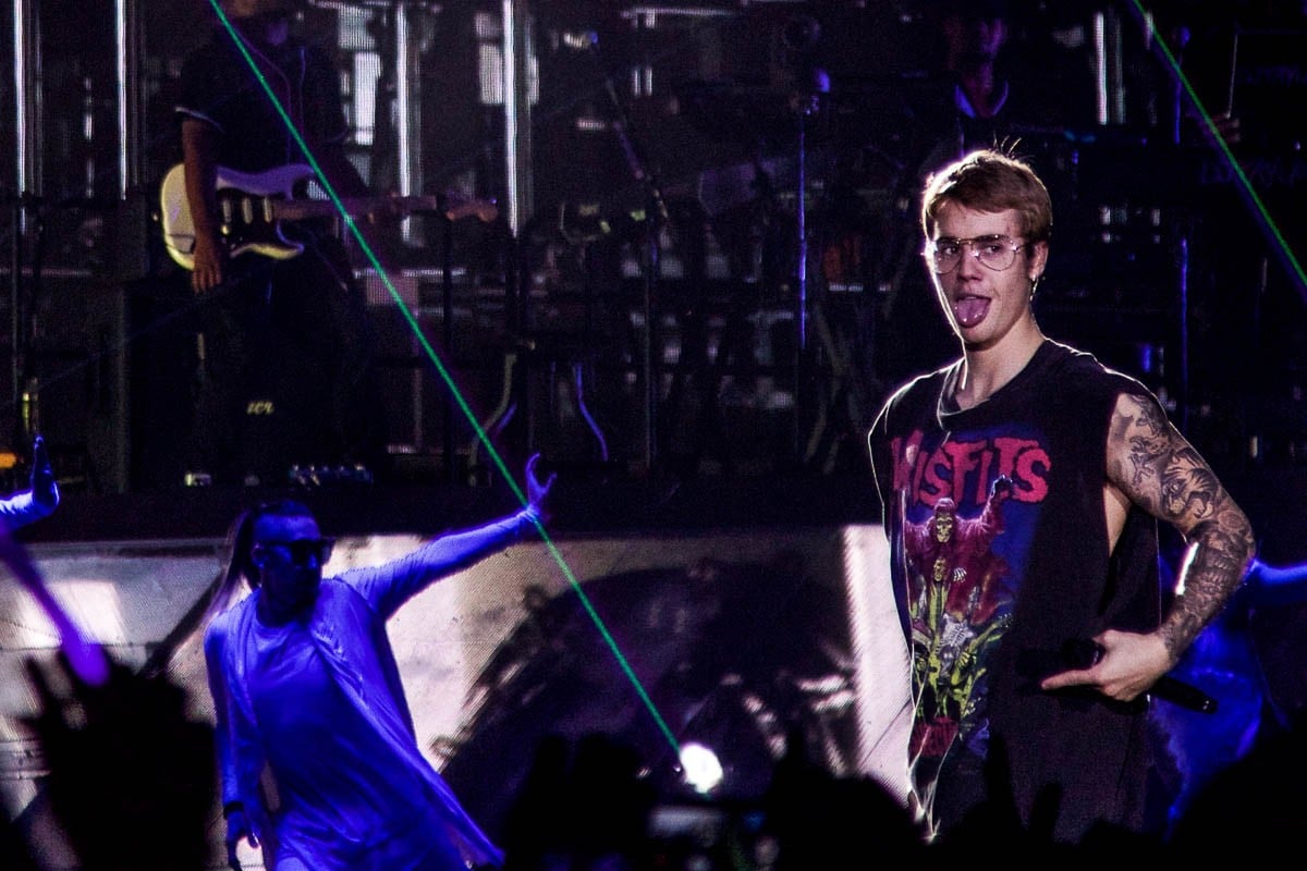 Justin Bieber, en el concert del 2016 al Palau Sant Jordi
