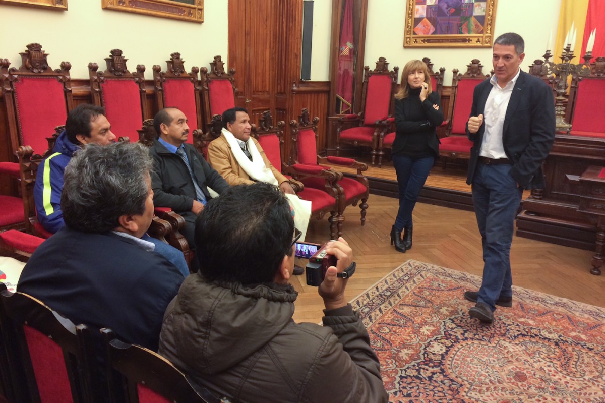 La delegació d'alcaldes i empresaris peruans, a l'Ajuntament