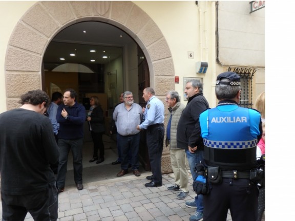 Entrada a les noves dependències de la Policia Local de Sant Antoni de Vilamajor