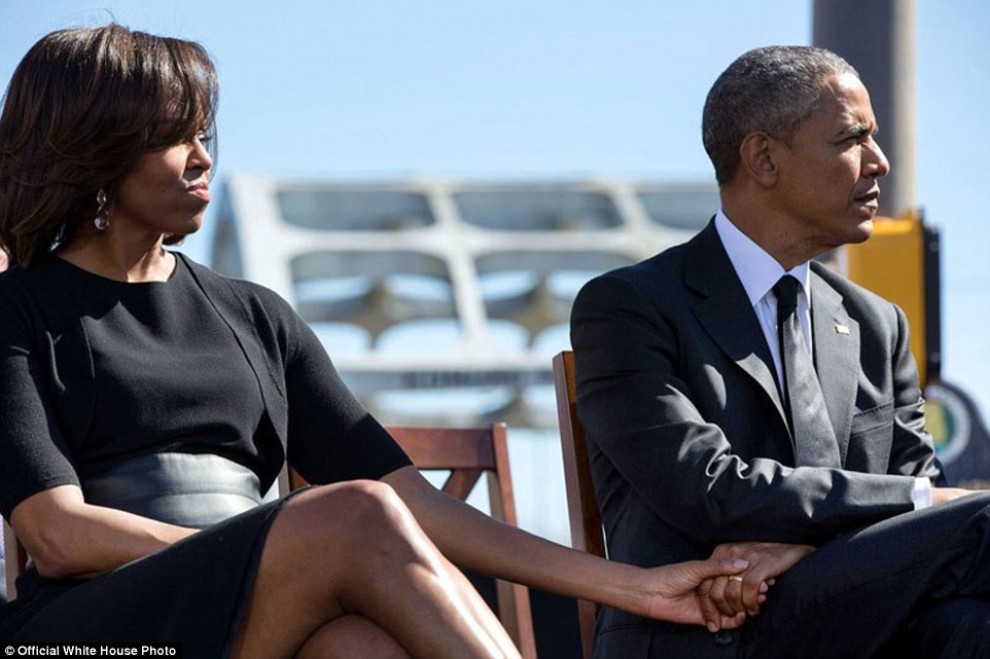 El matrimoni Obama, en una imatge d'arxiu
